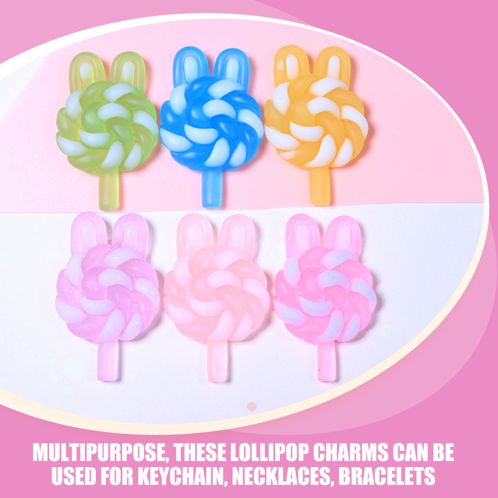 24Pcs Cute Cartoon Lollipop Ch - Resin Crafts Diy recension och pris
