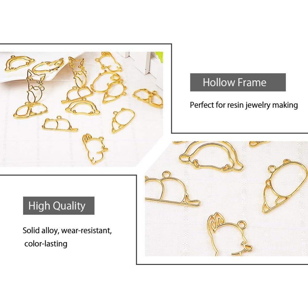 14pcs Hibernator Theme Open Be - Resin Jewelry Kit recension och pris