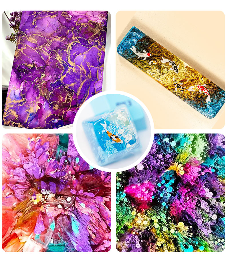 10ml Alcohol Ink Art Epoxy Res - Epoxy Uv Resin Kit recension och pris