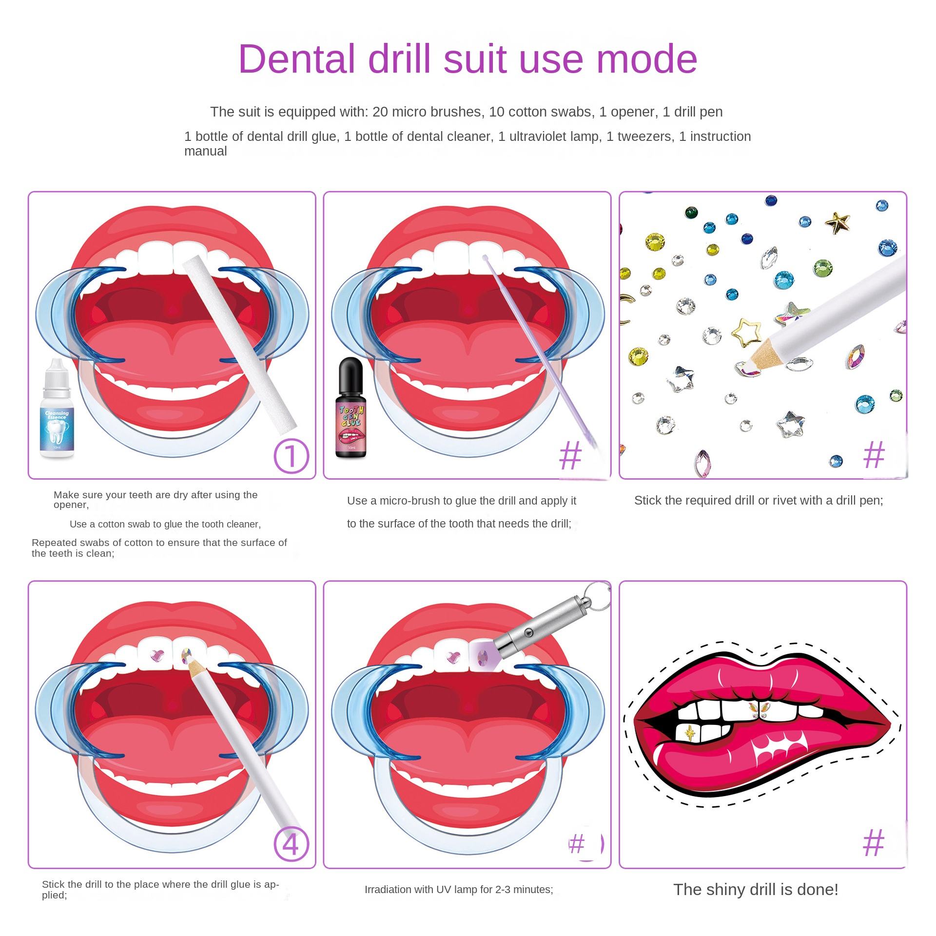 DIY Tooth Gem Kit Jewelry Gems - Resin Jewelry Kit recension och pris