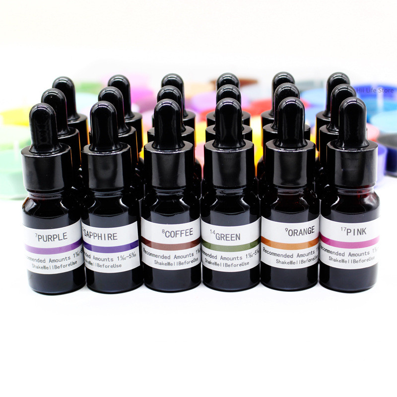 10ml Liquid Candle Dye High Co - Resin Pigment Set recension och pris