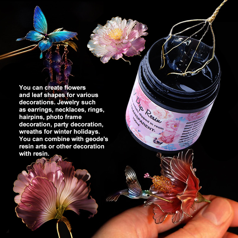 UV DIP Resin Glue UV Flower-Ma - Flower Preservation Resin recension och pris