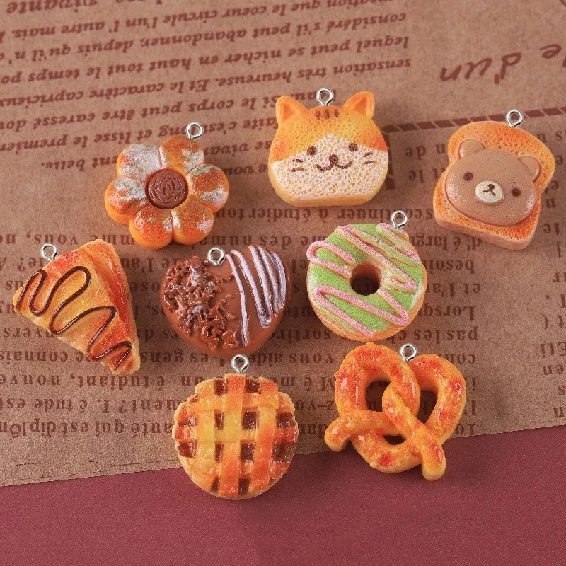10 Pieces Cute Fake Food Resin - Resin Crafts Diy recension och pris