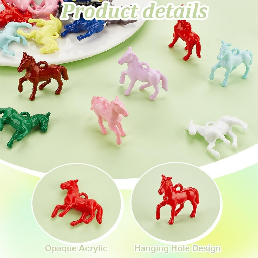 48pcs Opaque Acrylic Pendants  - Crafting Resin recension och pris