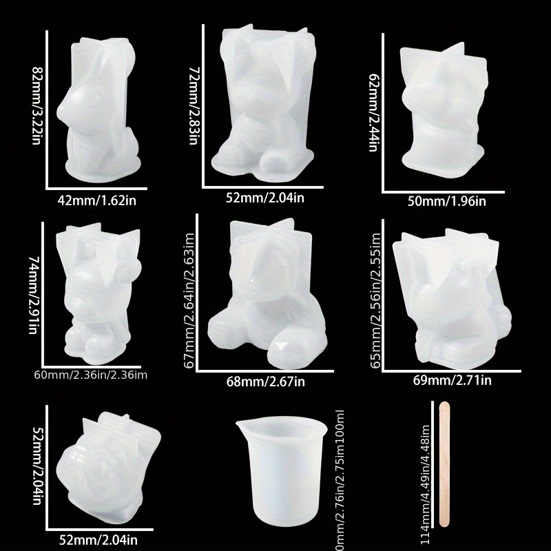 19pcs Resin-Made Mold Set, Sui - Resin Jewelry Kit recension och pris