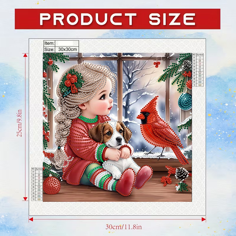 Winter Girl and Dog Diamond Pa - Resin Craft Kit recension och pris