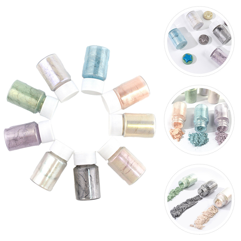 9Pcs Mica Pigment Powder Set C - Resin Pigment Set recension och pris