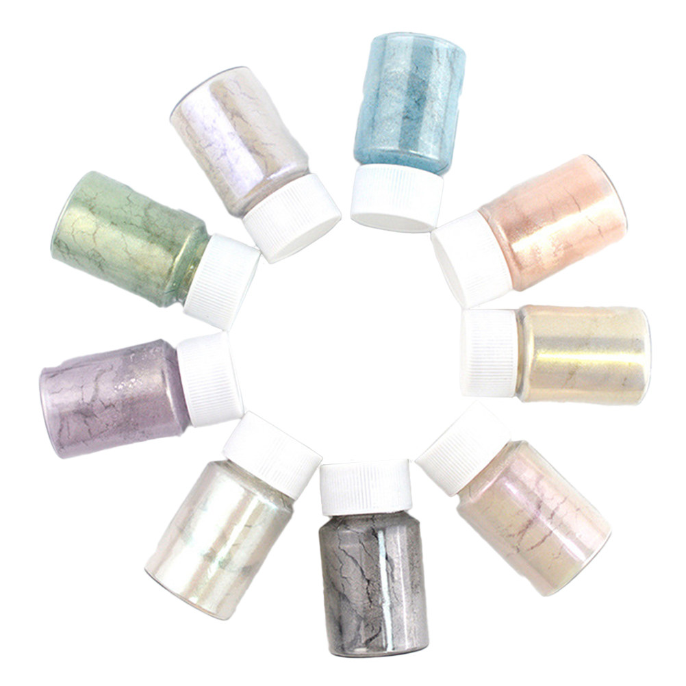 9Pcs Mica Pigment Powder Set C - Resin Pigment Set recension och pris