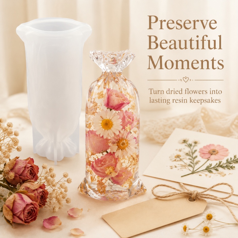 Lucky Bag Resin Silicone Mould - Flower Preservation Resin recension och pris